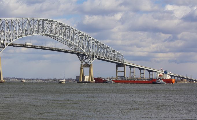 Baltimore’s Francis Scott Key Bridge Collapses After Cargo Ship Hit Column