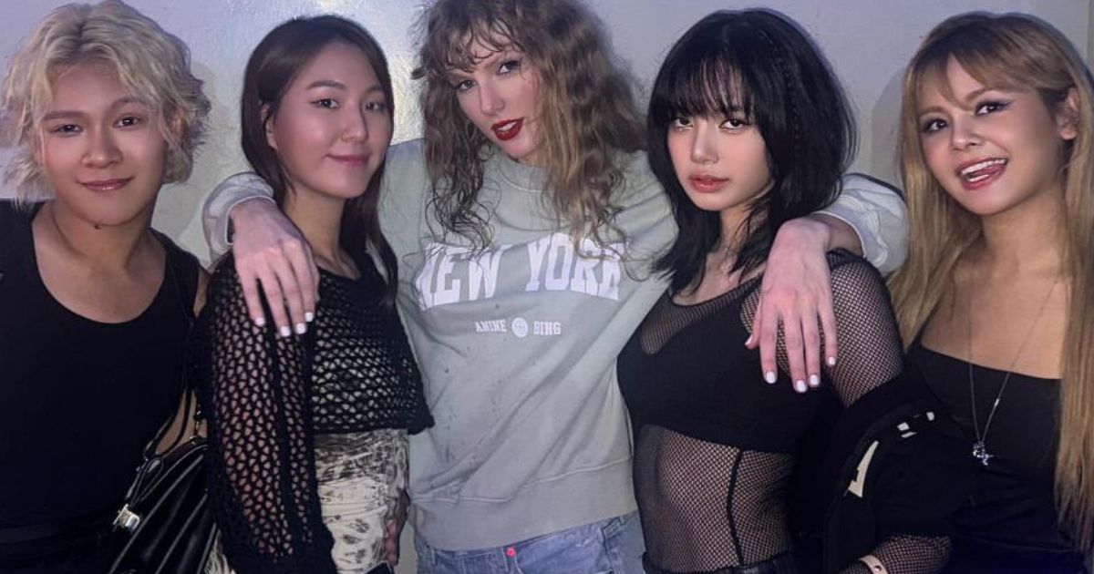 Netizens Call Out Pop Base For Cropping Sorn Out Of Photo With BLACKPINK’s Lisa And Taylor Swift