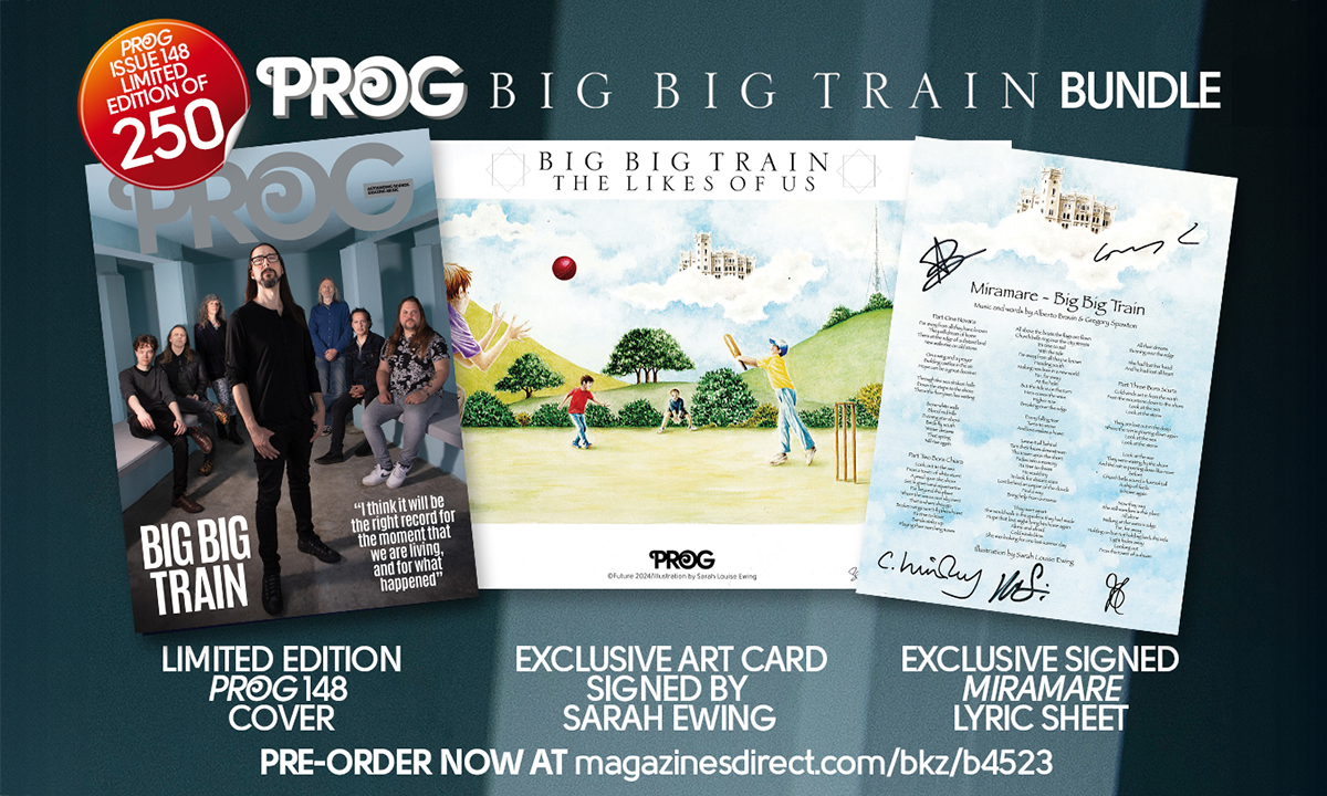 Order your exclusive Big Big Train bundle featuring a unique front cover, art print and signed lyric sheet