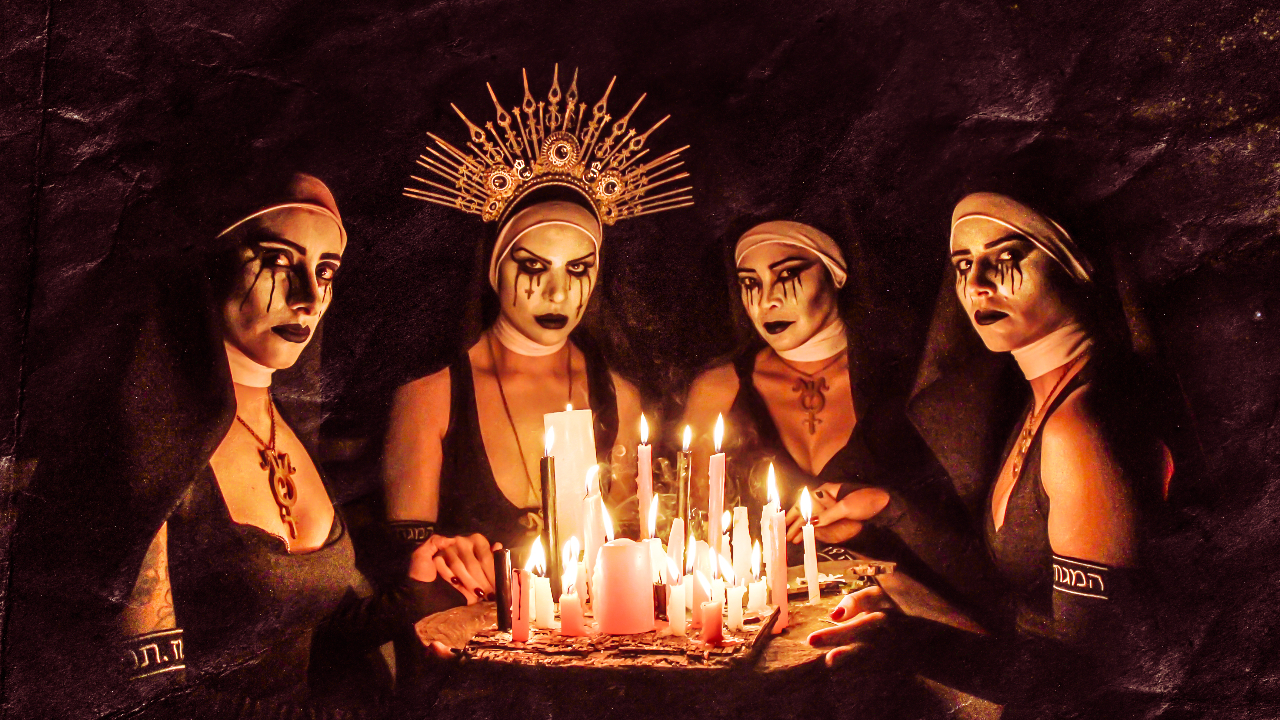 “We want to be a voice for those who don’t dare speak up.” Dogma are a bunch of sexually-charged, corpsepainted, metal-playing nuns. And they’re here to spread liberation and queer love in the rock scene.