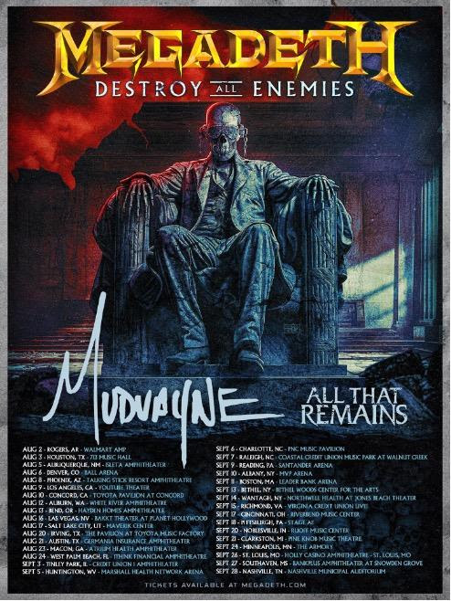 Megadeth Announce Destroy All Enemies U.S. Tour This Fall