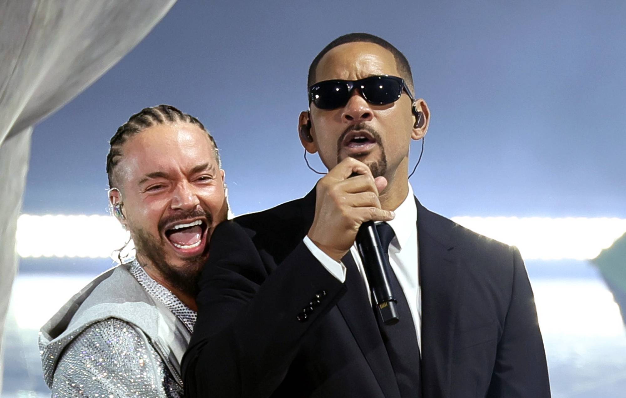 Will Smith joins J Balvin for perfomance of ‘Men In Black’ theme song at Coachella 2024