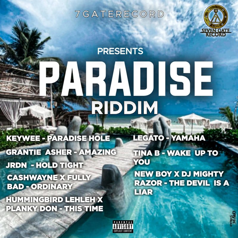 7 Gate Records Unveils the Vibrant Paradise Riddim Showcasing Top Artists like Keywee, JRDN, and More