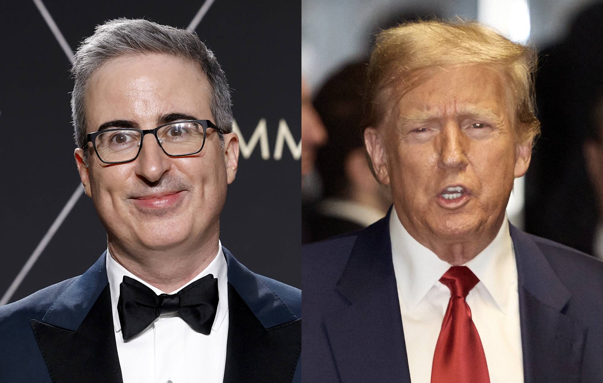 John Oliver hits out at Donald Trump’s “cash-grab” merch sales