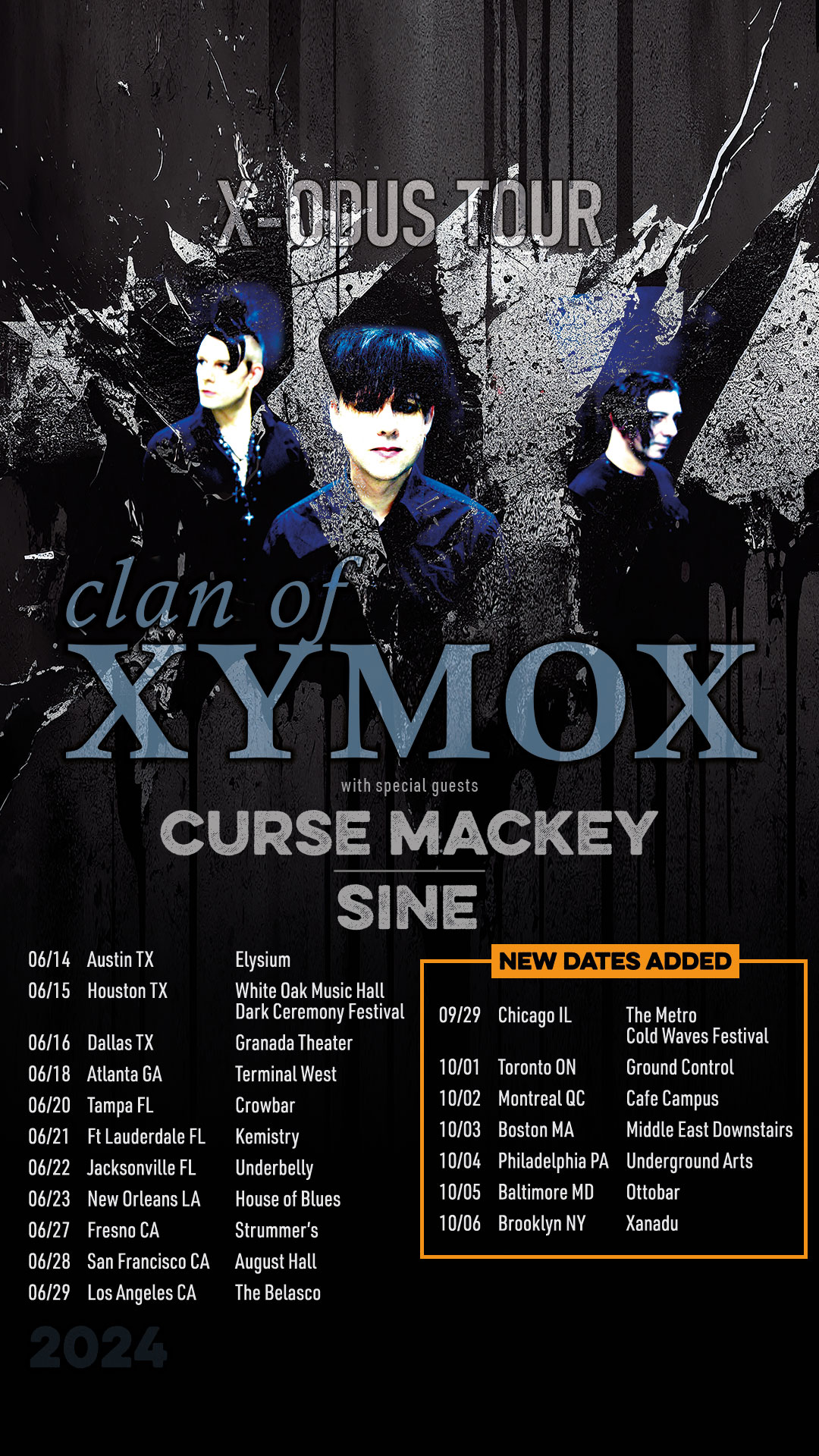 Clan of Xymox Unveil Dystopian Cyberpunk Video for Their New Single “X-Odus”