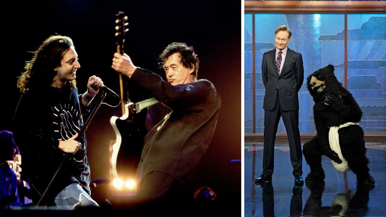 That time Jimmy Page and the Black Crowes were attacked by Conan O’Brien’s Masturbating Bear