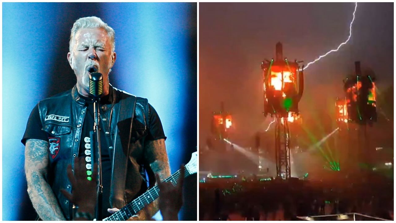 Ride the lightning! Watch Metallica get upstaged by a lightning strike during Master Of Puppets at the opening show on their latest tour