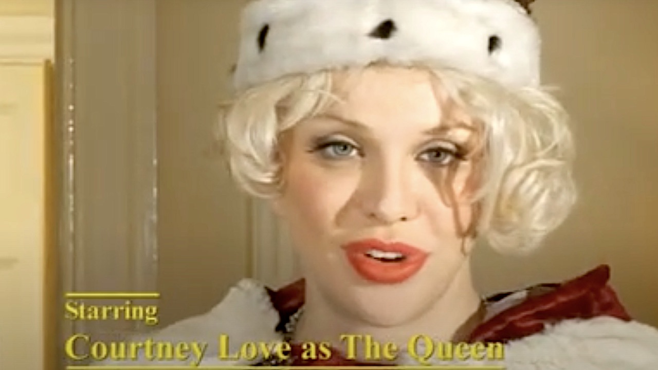 “Prince Andrew turned up at my door at 1am wanting to party.” Watch Courtney Love share stories about Prince Andrew, Madonna, heroin and nudity on a 2006 talk show, then give the host a lapdance while dressed as Queen Elizabeth II