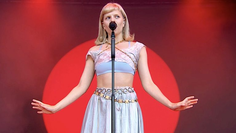 “A modern Norwegian echo of the great  Kate Bush.” Aurora casts her wild, whimsical magic over Glastonbury with a faultless sunset performance