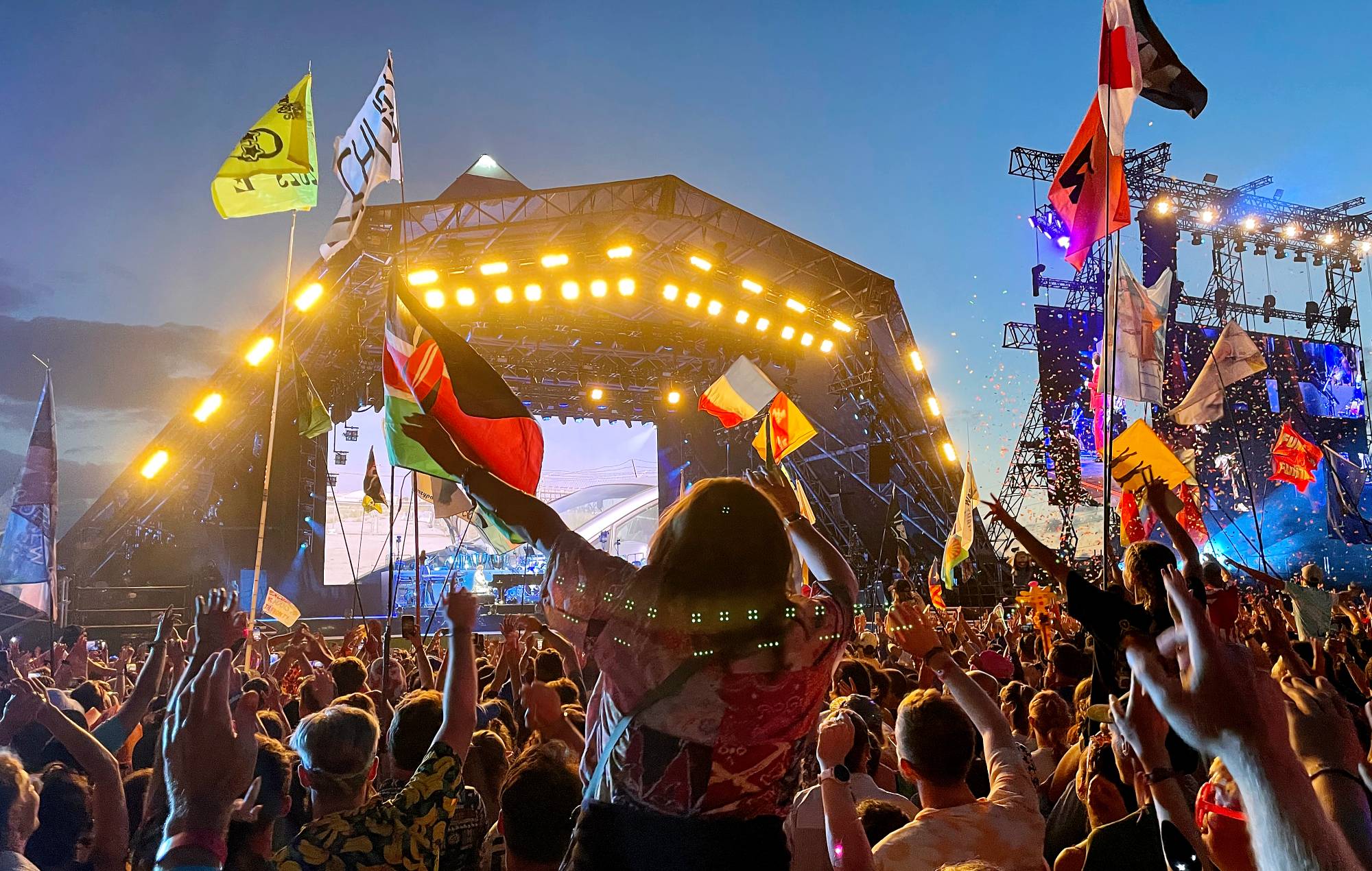 Check out the sheer scale of Glastonbury from above