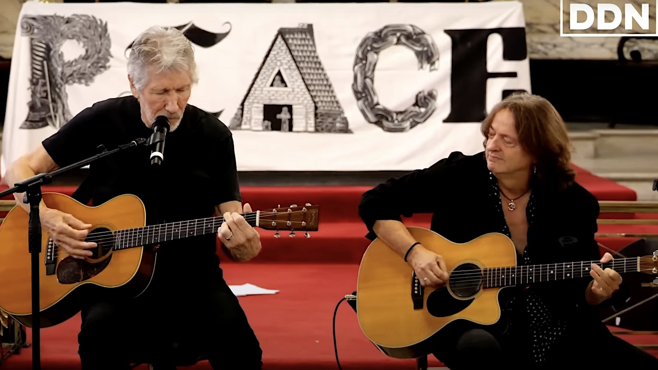 “We are engaged here tonight in part of a larger existential battle for the very soul of the human race.” Watch Roger Waters play Pink Floyd’s Wish You Were Here at London concert promoting peace, freedom and justice for Palestine