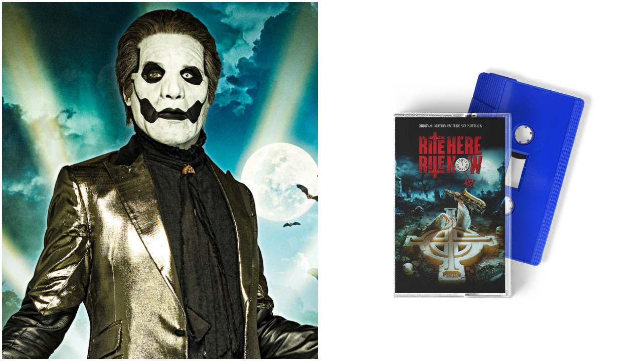 Order your world exclusive Ghost Rite Here Rite Now limited edition blue cassette tape with Metal Hammer