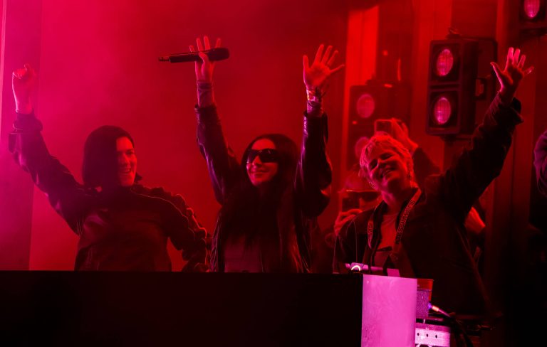 Glastonbury 2024: Watch Charli XCX bring out Robyn and Romy for ‘Dancing On My Own’ remix during DJ set