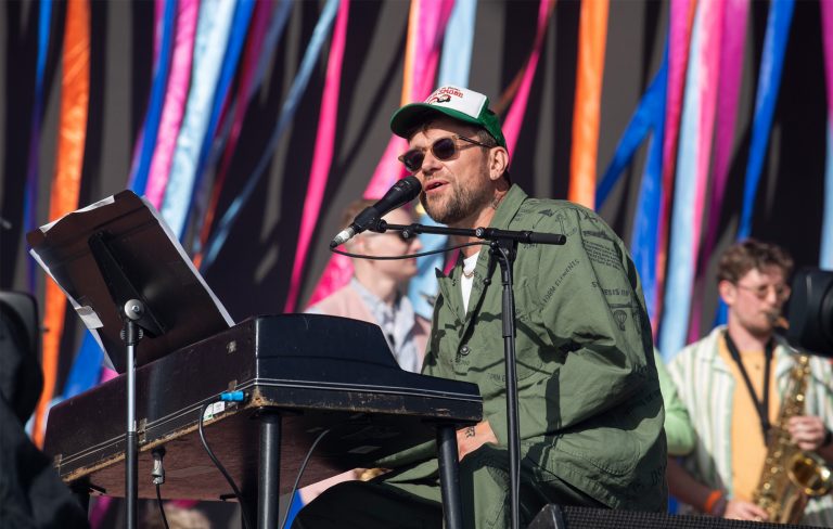 Damon Albarn speaks on Palestine at Glastonbury and “the importance of voting” in UK general election next week
