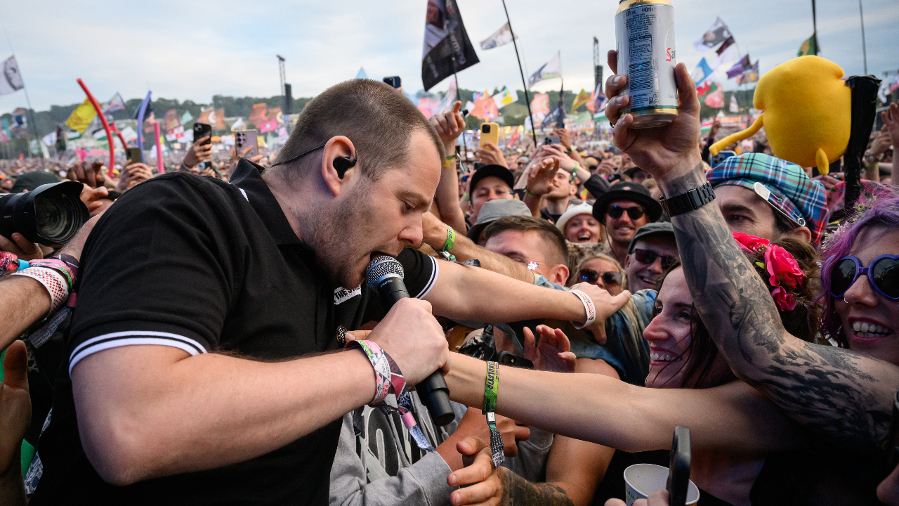 “Everyone in this field has gone feral.” The Streets bring some magnificent chaos to Glastonbury’s Other Stage