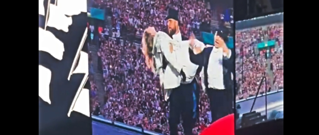 Travis Kelce Dressed As One Of Taylor Swift’s Dancers For A Surprise On-Stage Debut At The Eras Tour In London