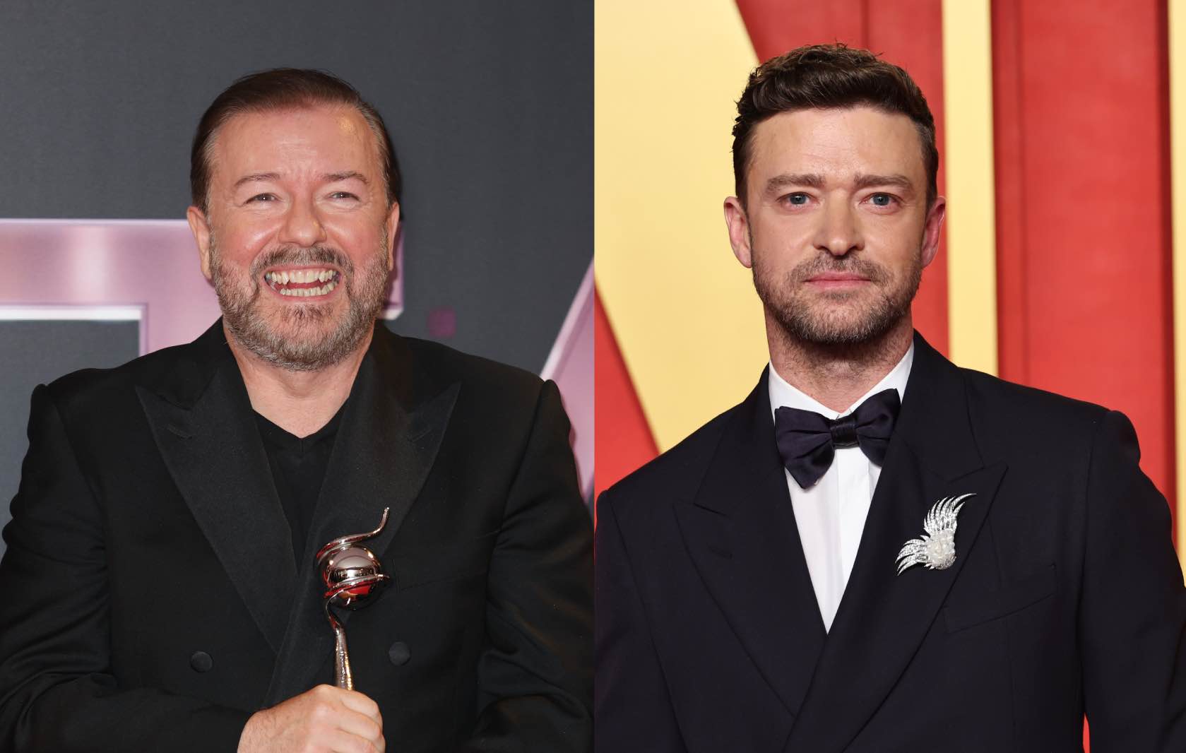 Ricky Gervais trolls Justin Timberlake after drink-driving arrest