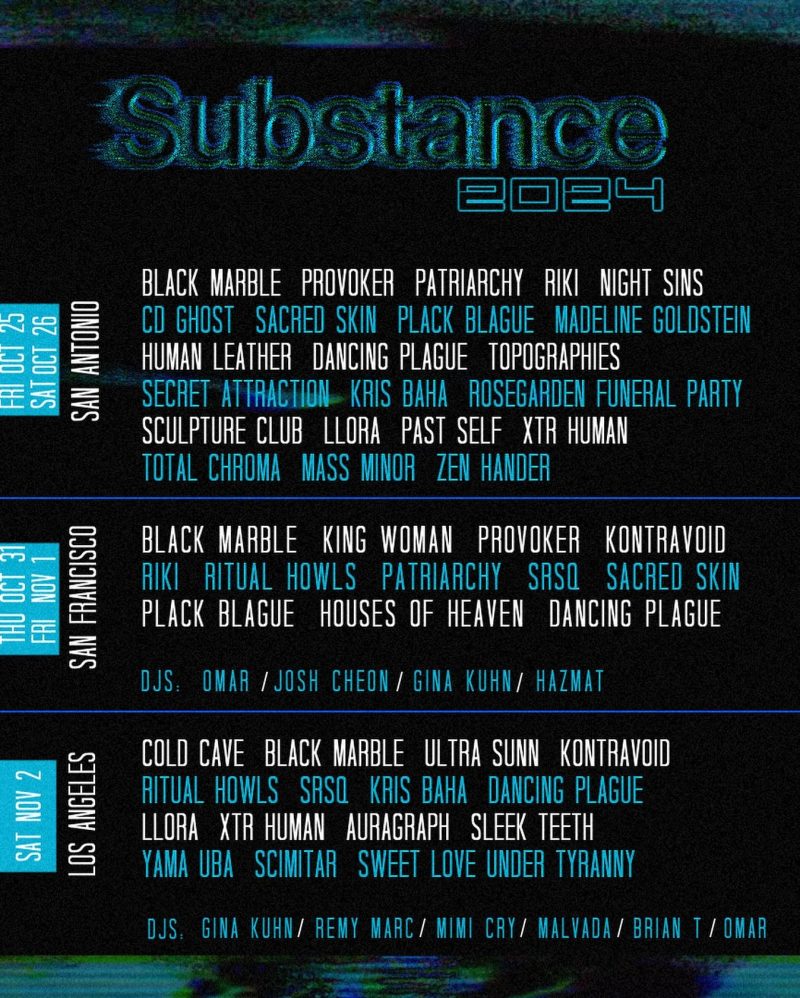 Substance Festival to Take Place in Los Angeles, San Antonio, and San Francisco This Autumn