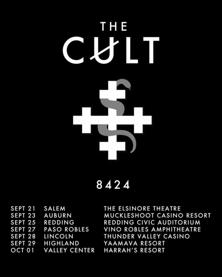 The Cult Preview 40th Anniversary US Tour with West Coast Dates — Plus Announce Canada 8424 Tour