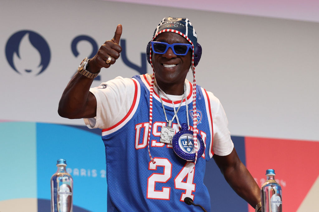 Yeah Boyee: Flava Flav Supports & Cheers On The USA Water Polo Teams At The Summer Olympics