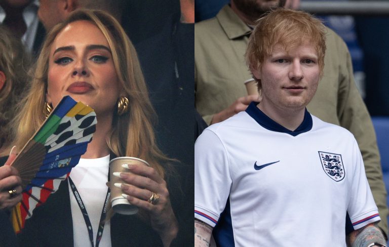 Watch Adele and Ed Sheeran cheer on England at historic Euro 2024 semi-final