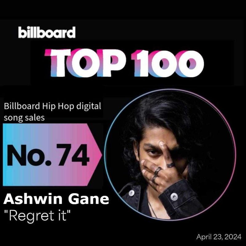 Ashwin Gane Impacts The Billboard and iTunes Charts with “Regret It”