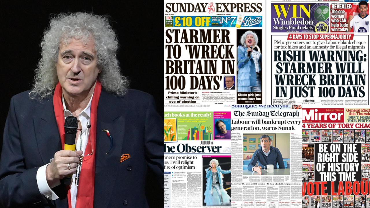 “Britain is ALREADY WRECKED! How could things get any worse?” Queen’s Brian May urges the UK electorate to vote for “change” at Britain’s General Election on July 4
