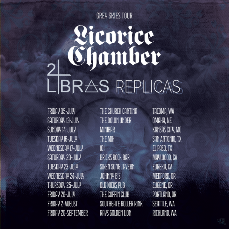 Seattle Darkwave Trio Licorice Chamber Release “Sentience” EP — Grey Skies Tour Announced with Replicas and 2Libras