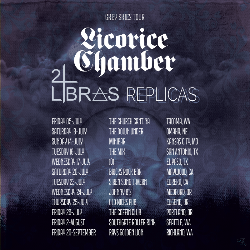 Seattle Darkwave Trio Licorice Chamber Release “Sentience” EP — Grey Skies Tour Announced with Replicas and 2Libras