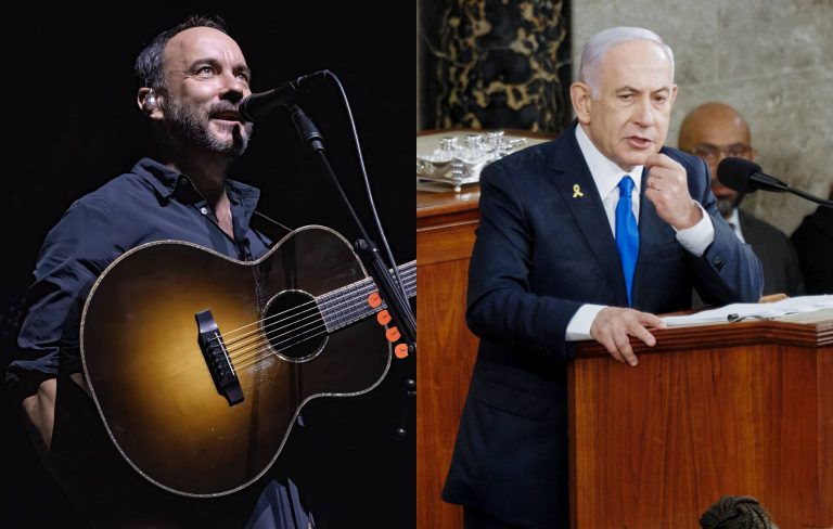 Dave Matthews “ashamed” at Benjamin Netanyahu’s visit to US Congress