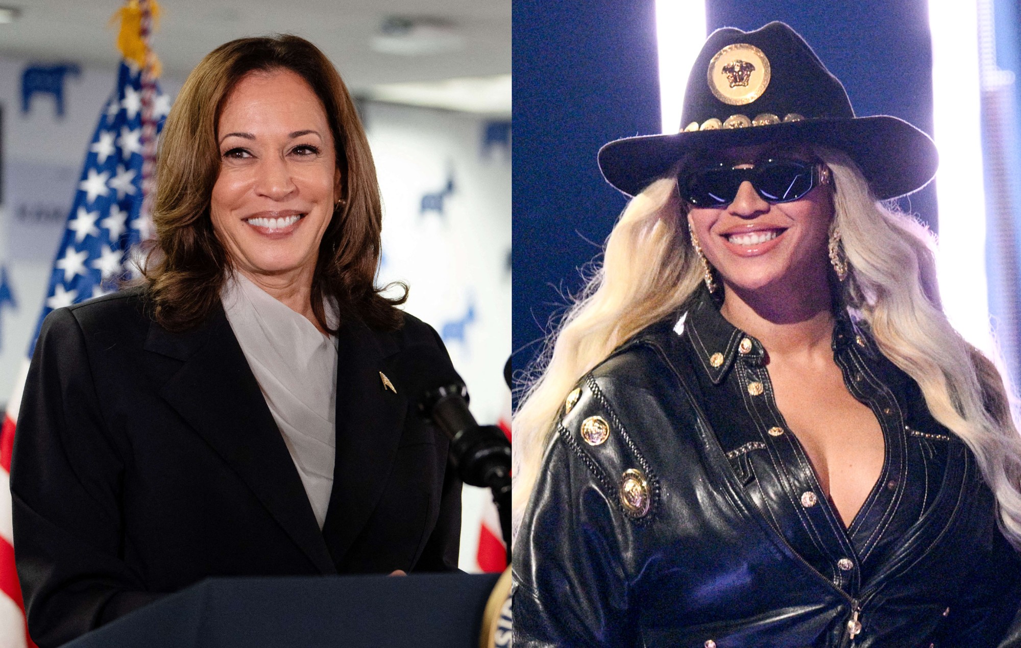 Kamala Harris walks out to Beyoncé’s ‘Freedom’ at first campaign staff meeting since Biden’s withdrawal as presidential candidate