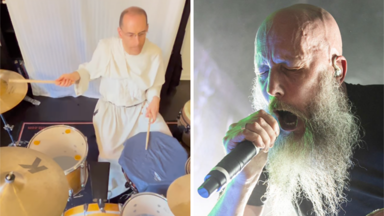 Watch this Catholic priest perfectly play Bleed by Meshuggah on drums