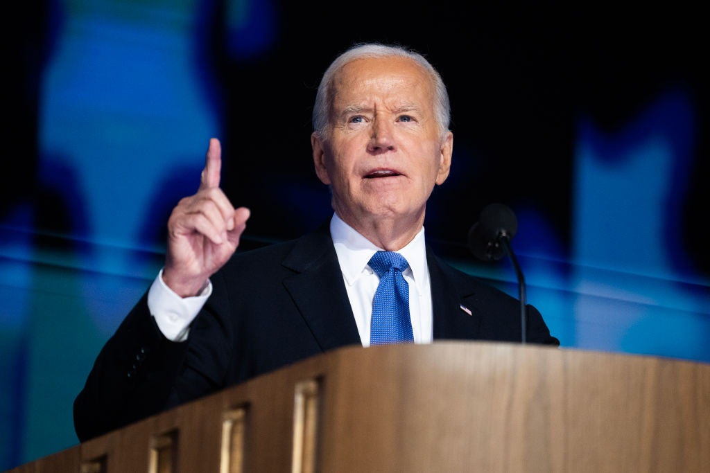 President Biden Greeted With Massive Ovation At DNC, Gets Emotional