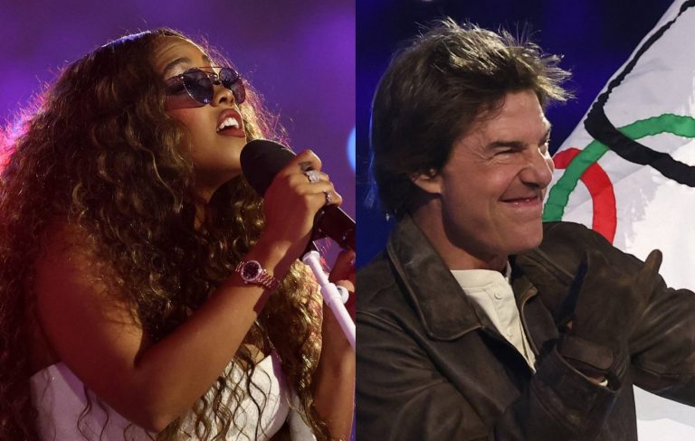 Watch H.E.R. play ‘Mission: Impossible’ theme as Tom Cruise performs spectacular stunt at Paris Olympics closing ceremony