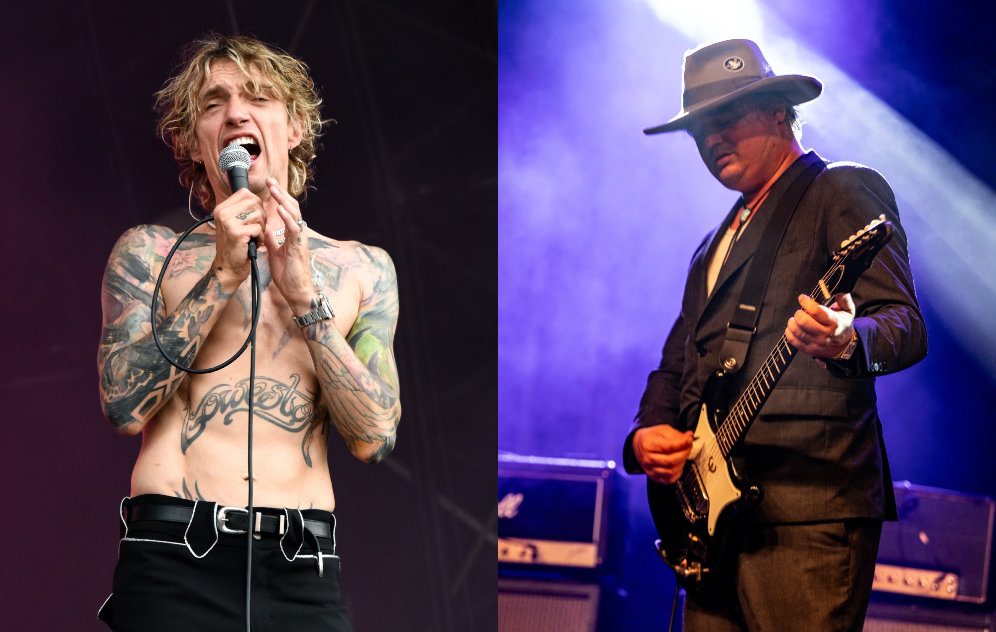 Watch The Darkness’ Justin Hawkins join The Libertines on stage for ‘Don’t Look Back Into The Sun’