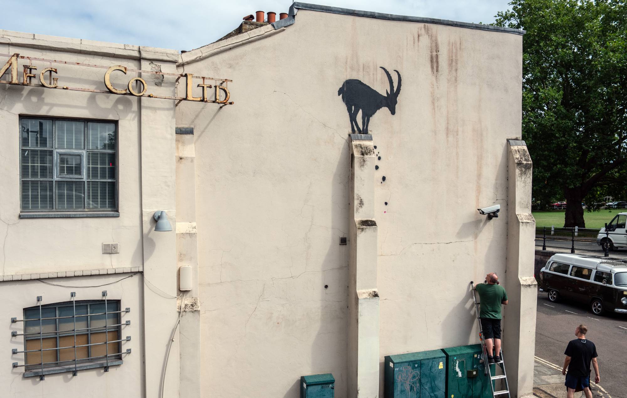 Banksy confirms new goat mural in London