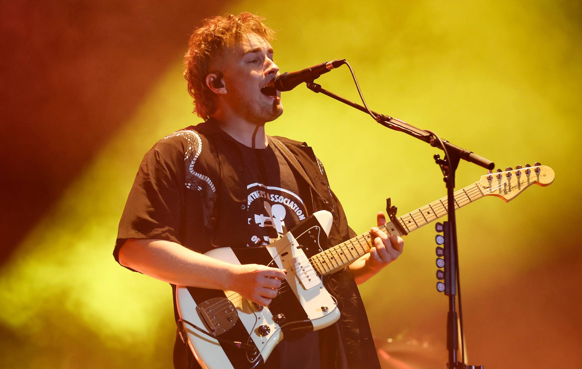 Watch the moment superfan Bryon joined Sam Fender on stage to play ‘The Borders’ at Boardmasters 2024