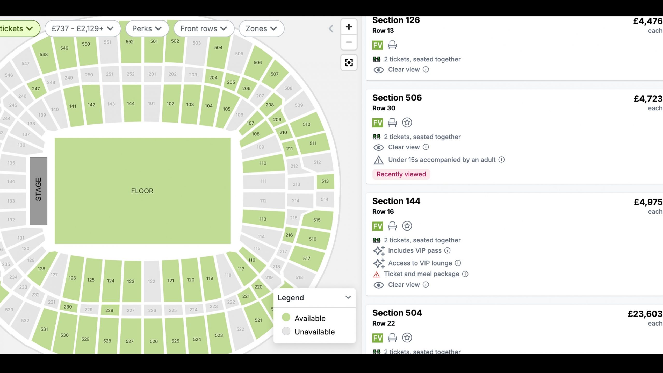 Fancy seeing Oasis from the ‘nosebleed’ seats at London’s Wembley Stadium next summer? For a mere £23,603 a ticket can be yours