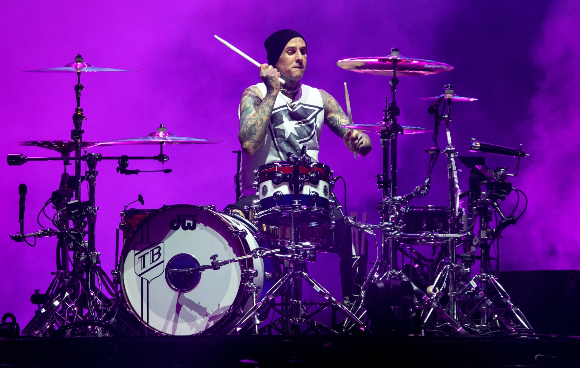 Blink-182’s Travis Barker speaks out after photo of son is leaked