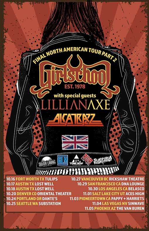 Girlschool Add Additional Dates to West Coast Tour