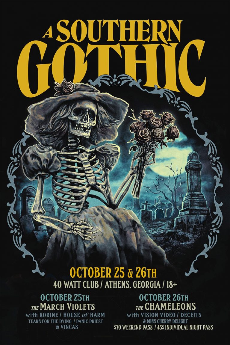 Southern Gothic Festival Returns This October with Chameleons, March Violets, Vision Video, Korine, House of Harm, and More!