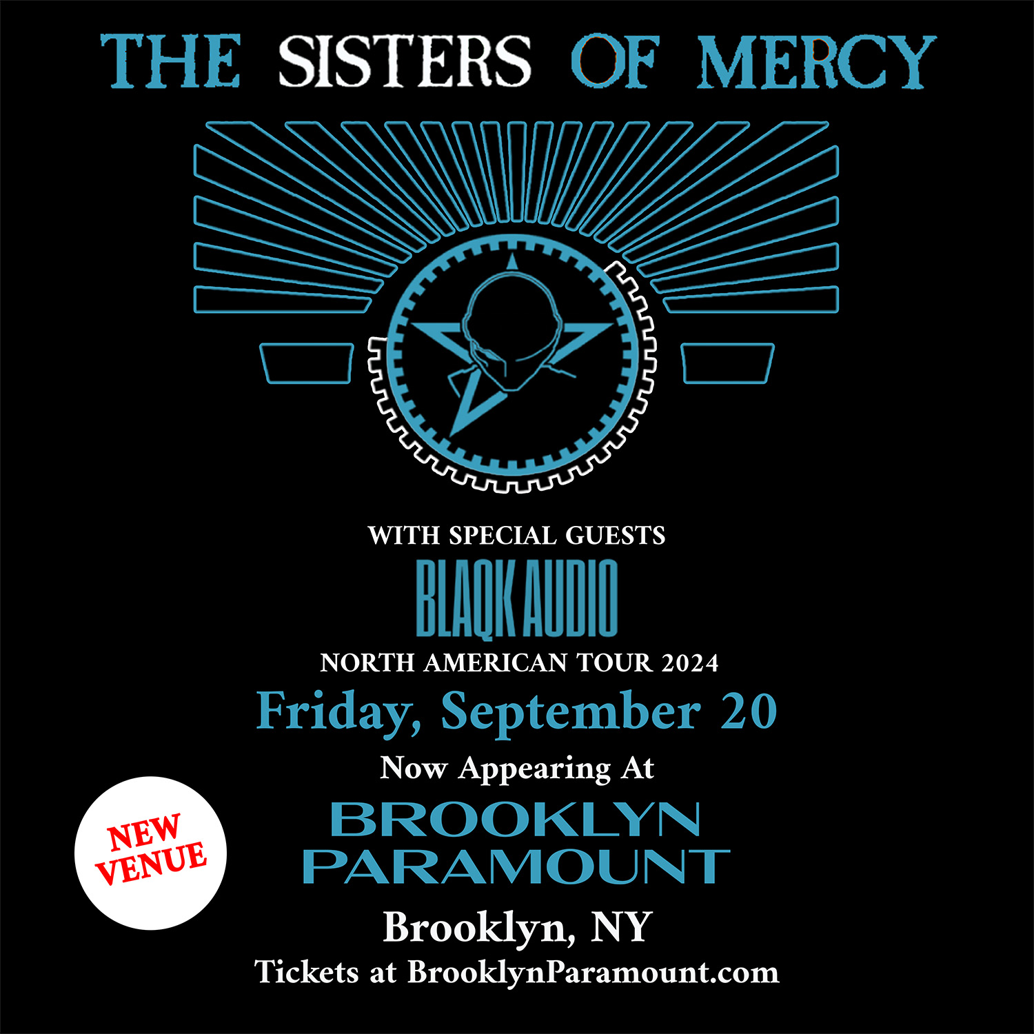 The Sisters of Mercy Switch Venues on Dates During 2024 North American Tour — NYC Show Changed to Brooklyn Paramount