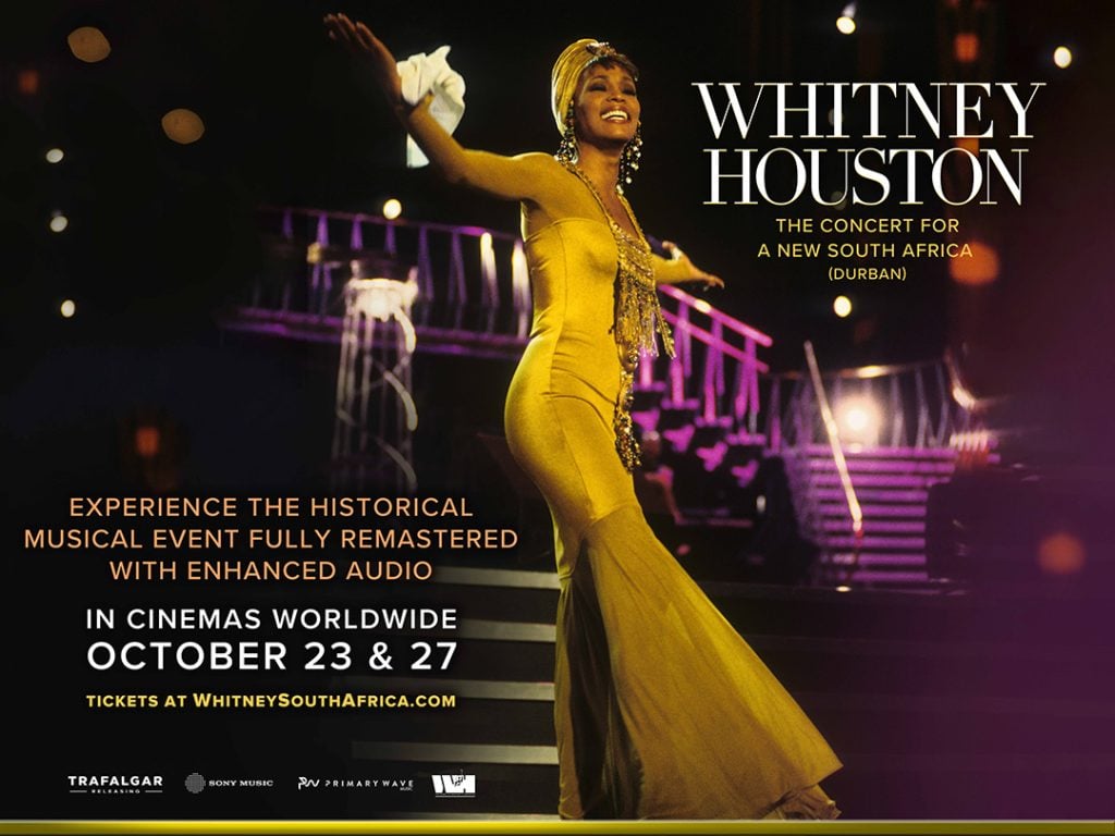 Whitney Houston – The Concert for a New South Africa (Durban) Coming to Cinemas Worldwide on October 23 and 27