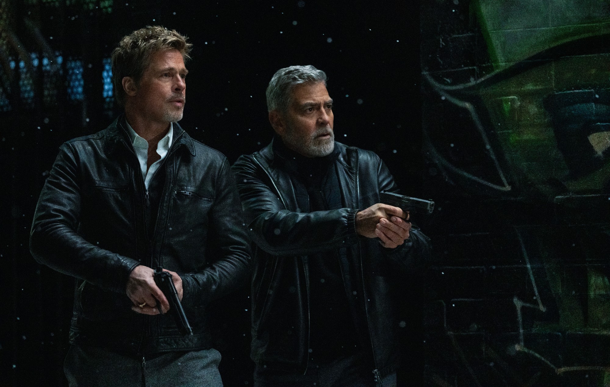 ‘Wolfs’ review: George Clooney and Brad Pitt reunite as begrudging buddies