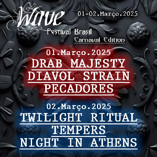 Wave Festival Brasil’s 10 Year Anniversary Announced with Drab Majesty, Tempers, Night in Athens, and More!