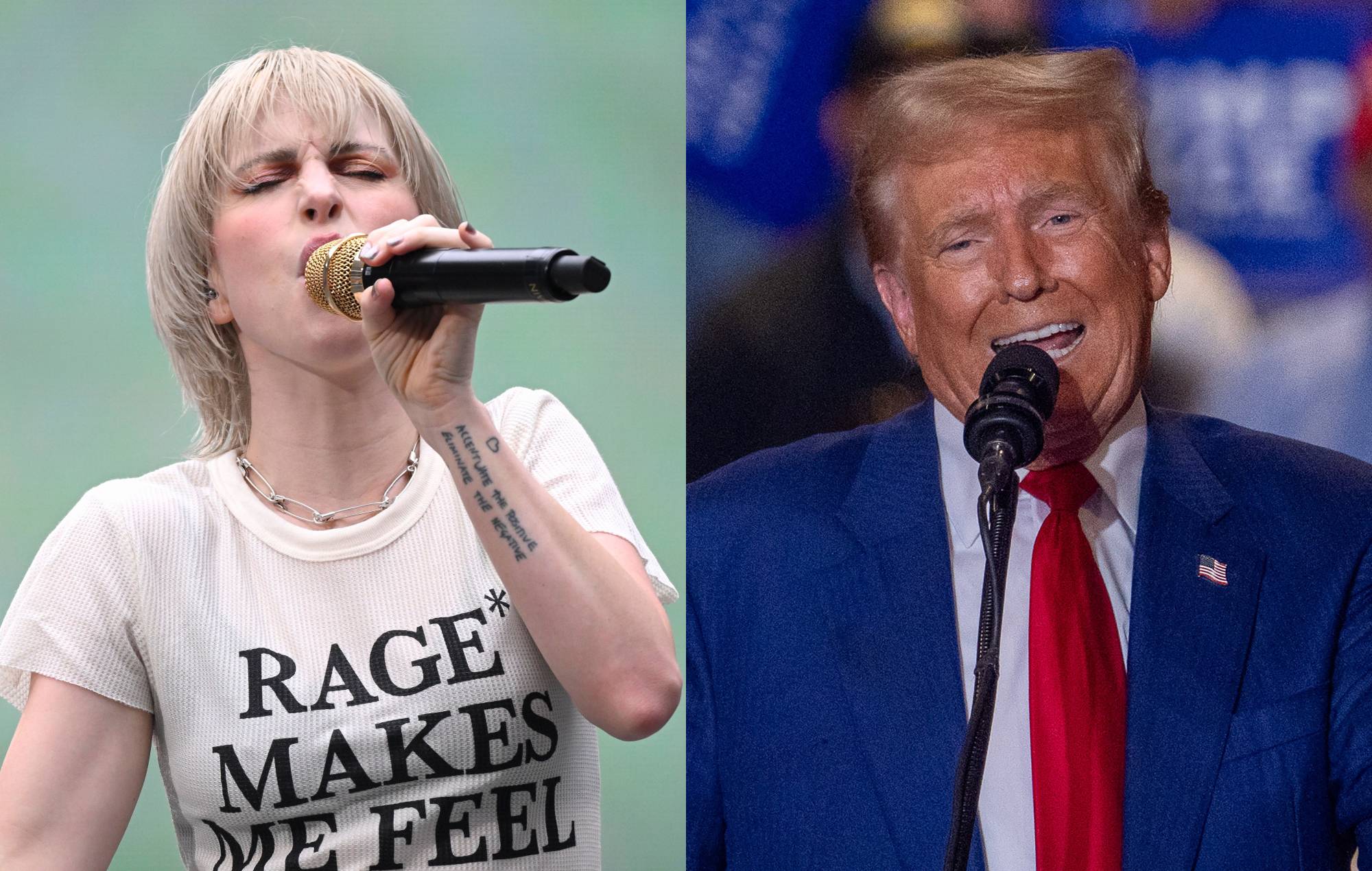 Paramore’s Hayley Williams lashes out at Donald Trump during iHeartRadio Festival set