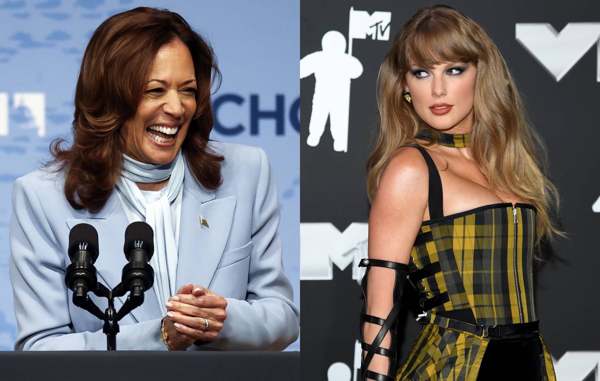 Kamala Harris is “very proud” to have Taylor Swift’s support in upcoming election