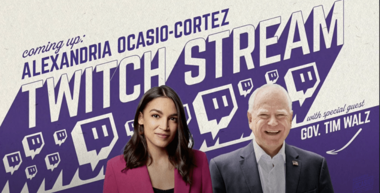 Alexandria Ocasio-Cortez & Tim Walz Pick Up The Sticks On Twitch To Reach Out To Young Male Voters