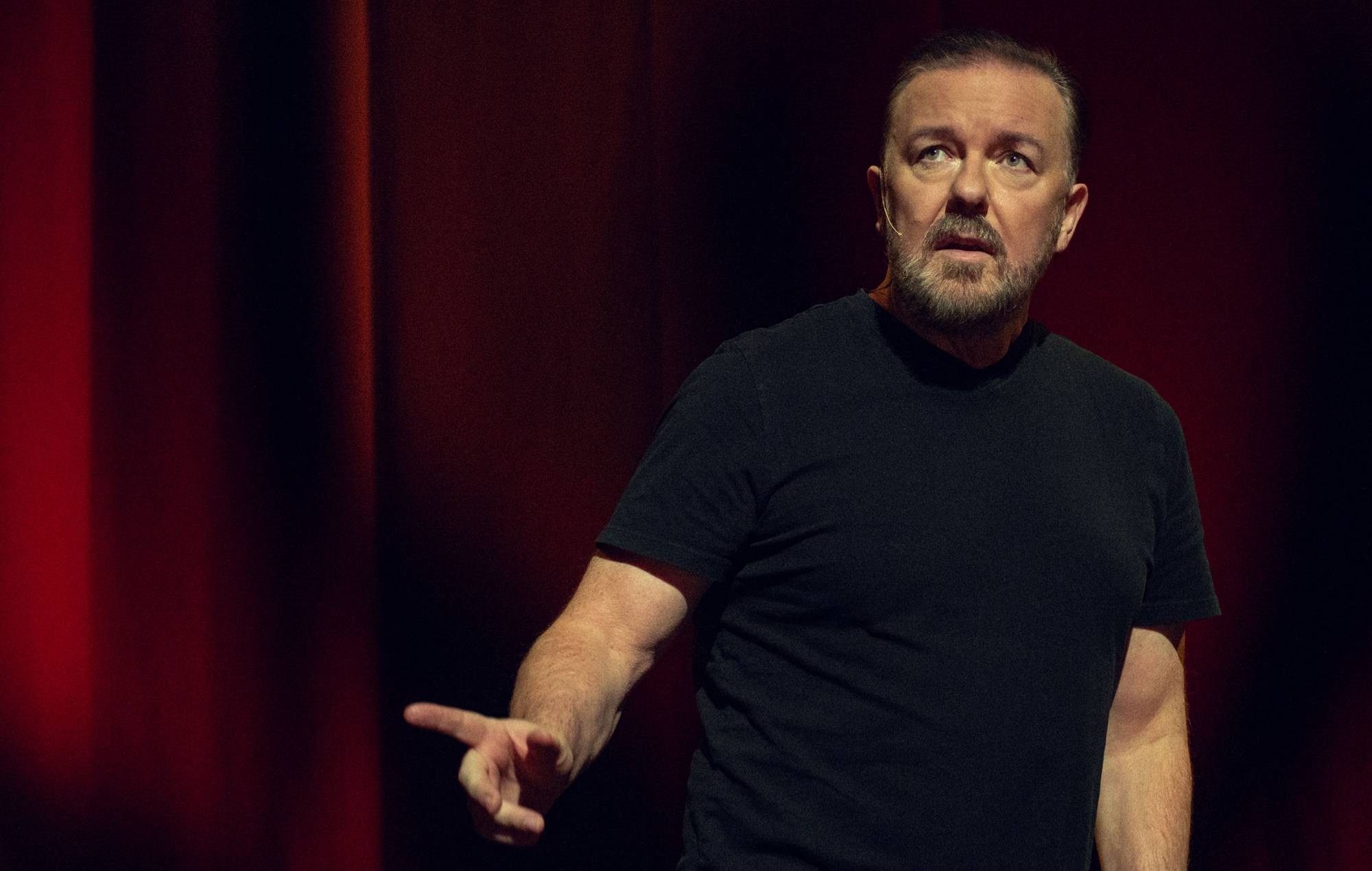 Ricky Gervais thanks “everyone who complained” for making ‘Armageddon’ “the most watched special in the world”