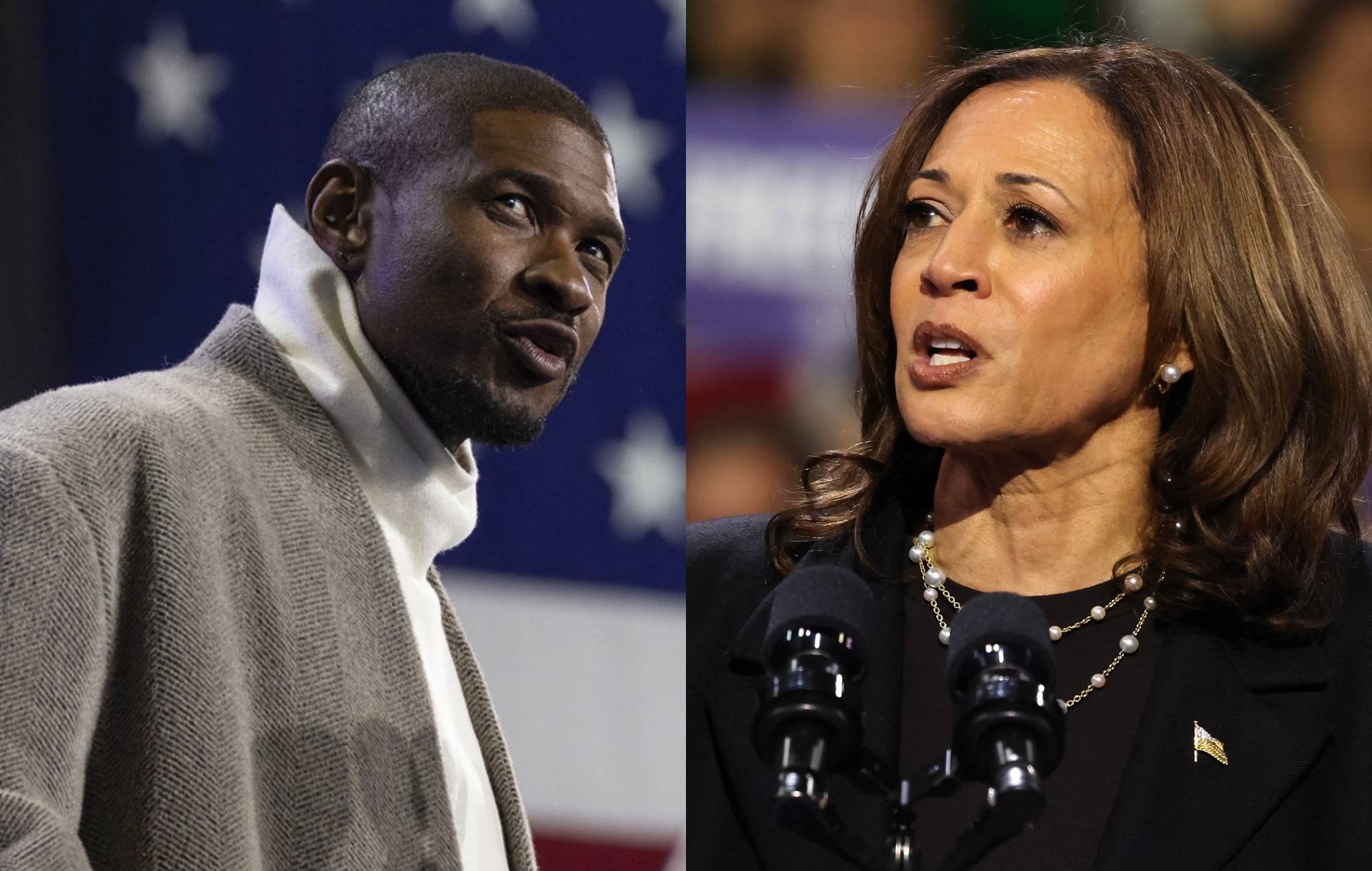 Usher joins Kamala Harris at Atlanta rally: “Everything we do in the next 17 days will affect our children and grandchildren”